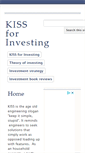 Mobile Screenshot of kiss4investing.com